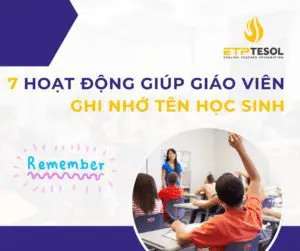 hoạt động ghi nhớ tên học sinh