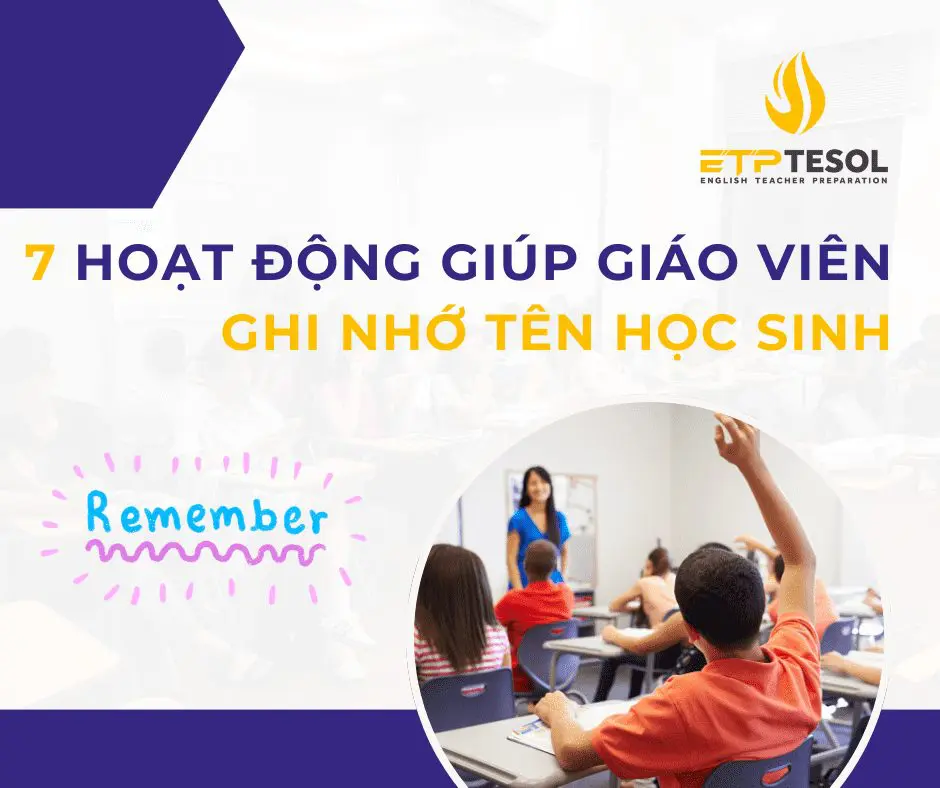 hoạt động ghi nhớ tên học sinh