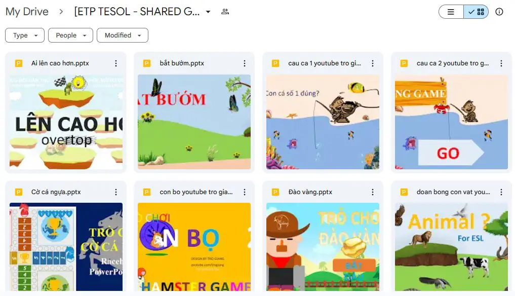 Tài Liệu Giảng Dạy Tiếng Anh Cho Thiếu Nhi: 40 Trò Chơi PowerPoint Hấp Dẫn 7 Tài liệu giảng dạy tiếng Anh ETP TESOL tặng bạn