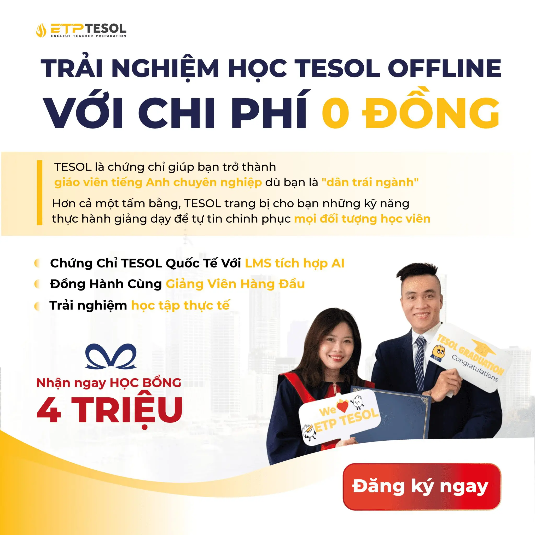 Học Bằng TESOL Bao Lâu: 5 Điều Kiện Để Học TESOL 175 ETP TESOL Hoc thu mien phi 03