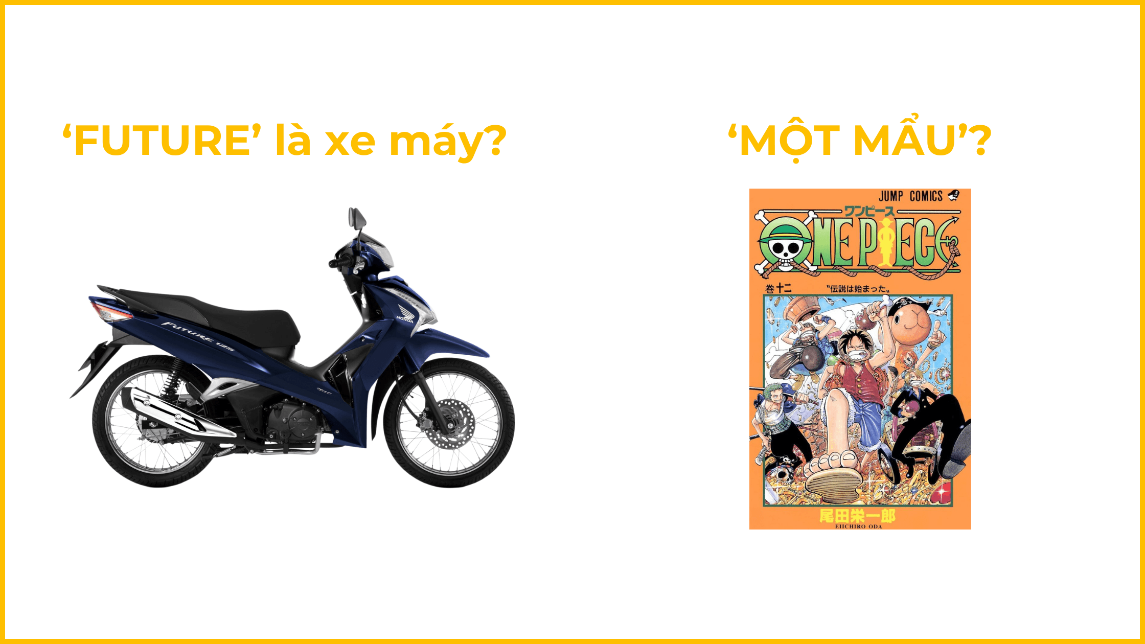 Tiếng Anh vô tri: 1001 Trường hợp Giáo viên dạy tiếng Anh phải "đổ mồ hôi hột" 21 Tieng Anh vo tri Future One Piece la gi