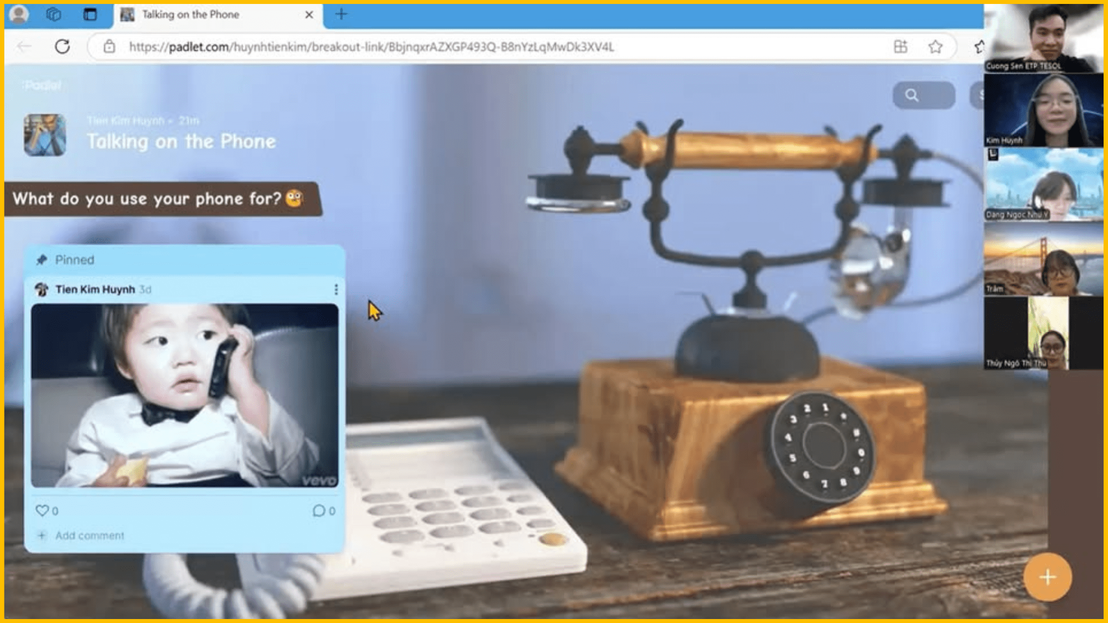 Social Media: 5 cách hiệu quả để tìm học viên ESL trên mạng xã hội (hay Metaverse) dành cho giáo viên tiếng Anh ở kỷ nguyên số 23 Mang xa hoi Day online ve chu de Talking on the phone