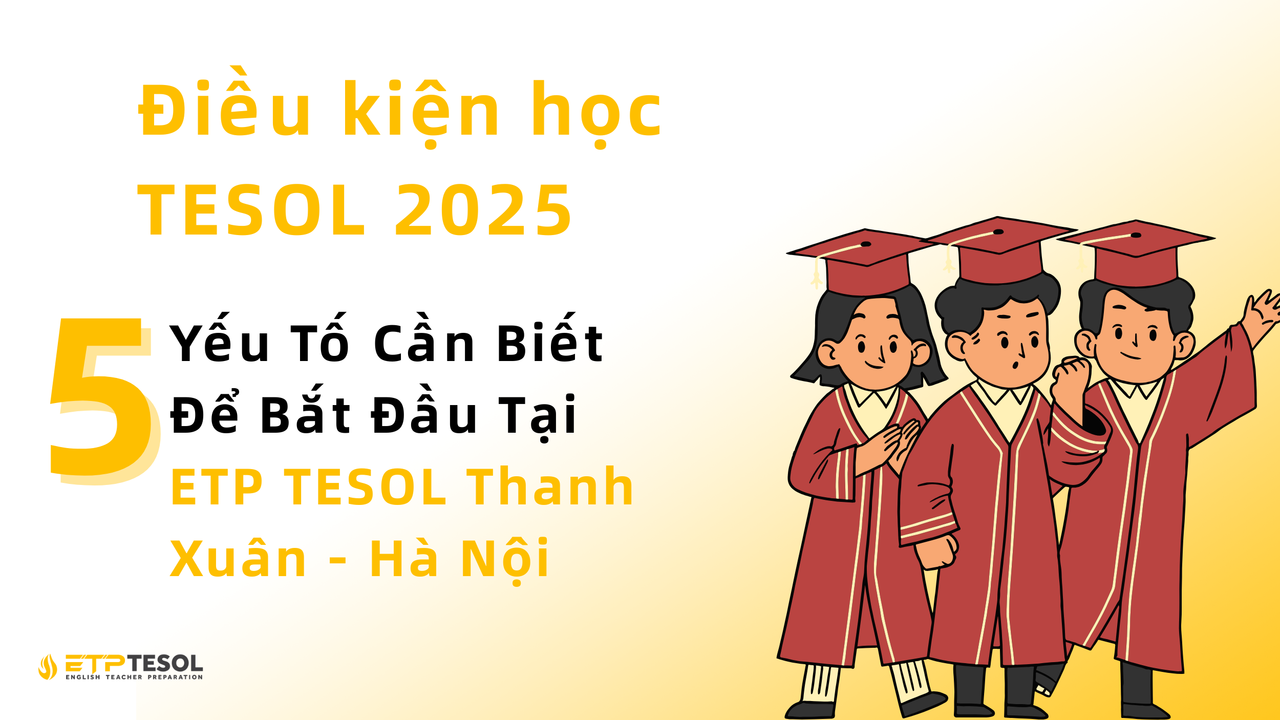 Điều kiện học TESOL