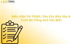 điều kiện thi tesol