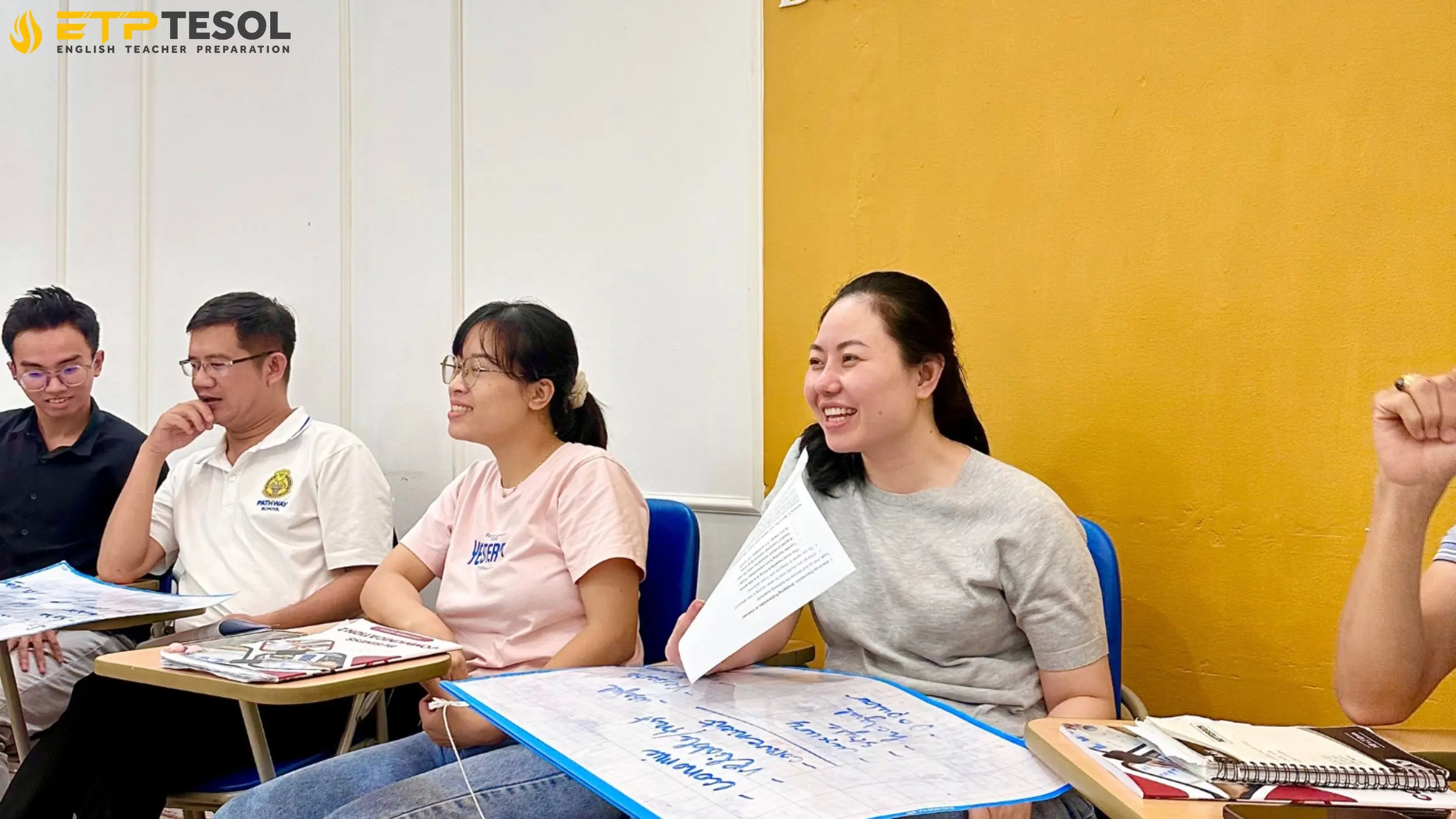 Chứng chỉ Madison TESOL: Khởi đầu sự nghiệp giáo viên Anh ngữ 3 Học viên tham gia khóa học Madison TESOL tại ETP TESOL