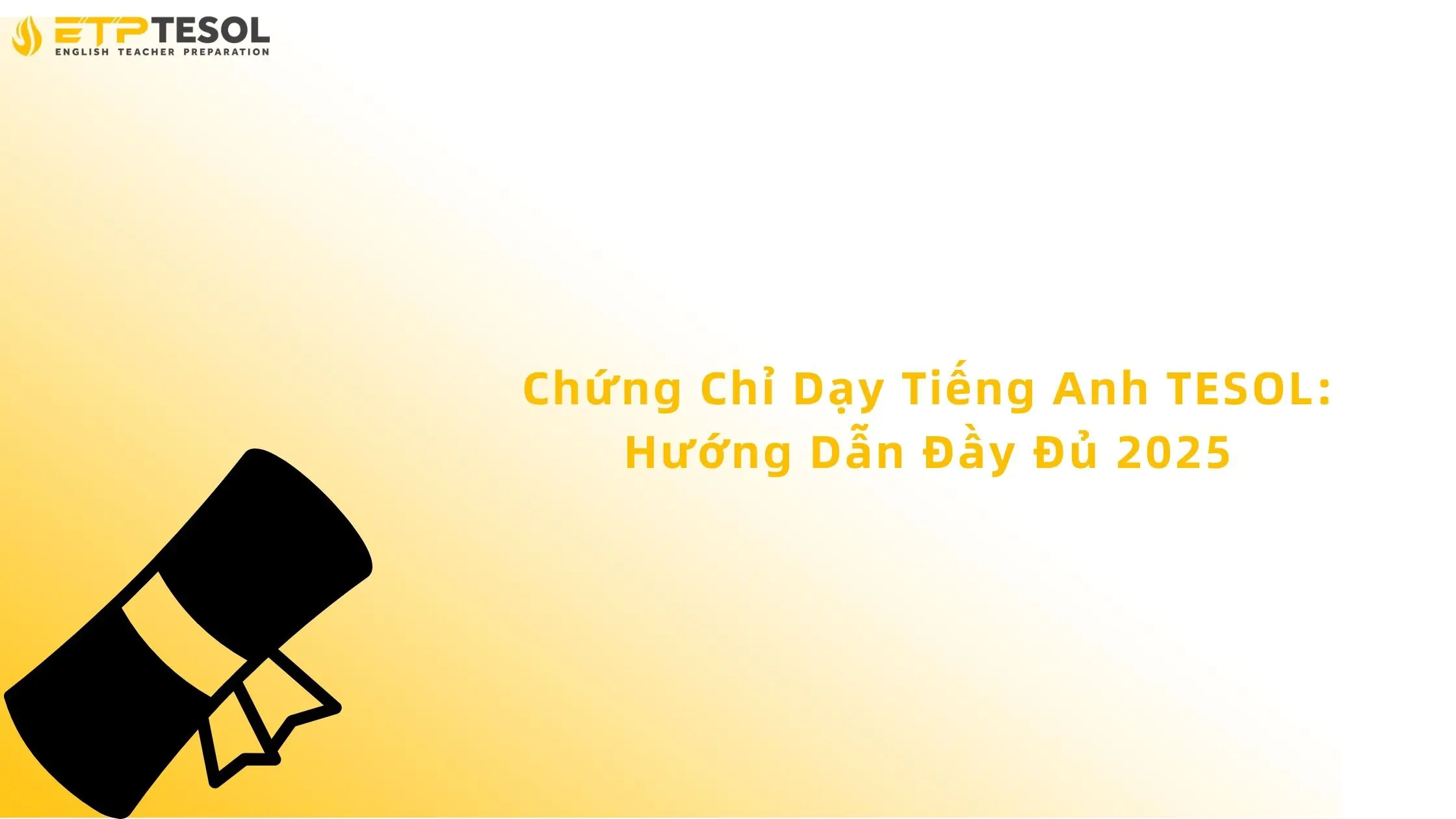 chứng chỉ dạy tiếng anh tesol