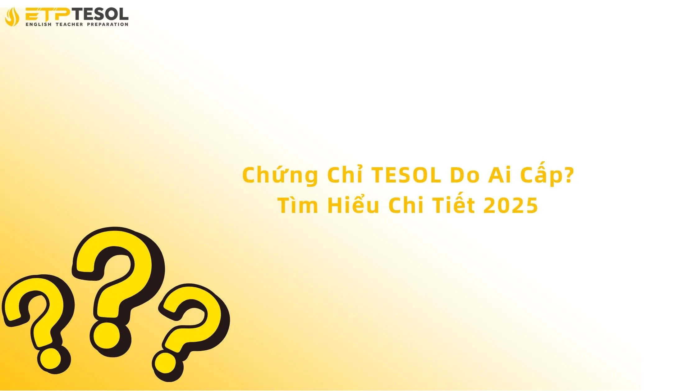 chứng chỉ tesol do ai cấp