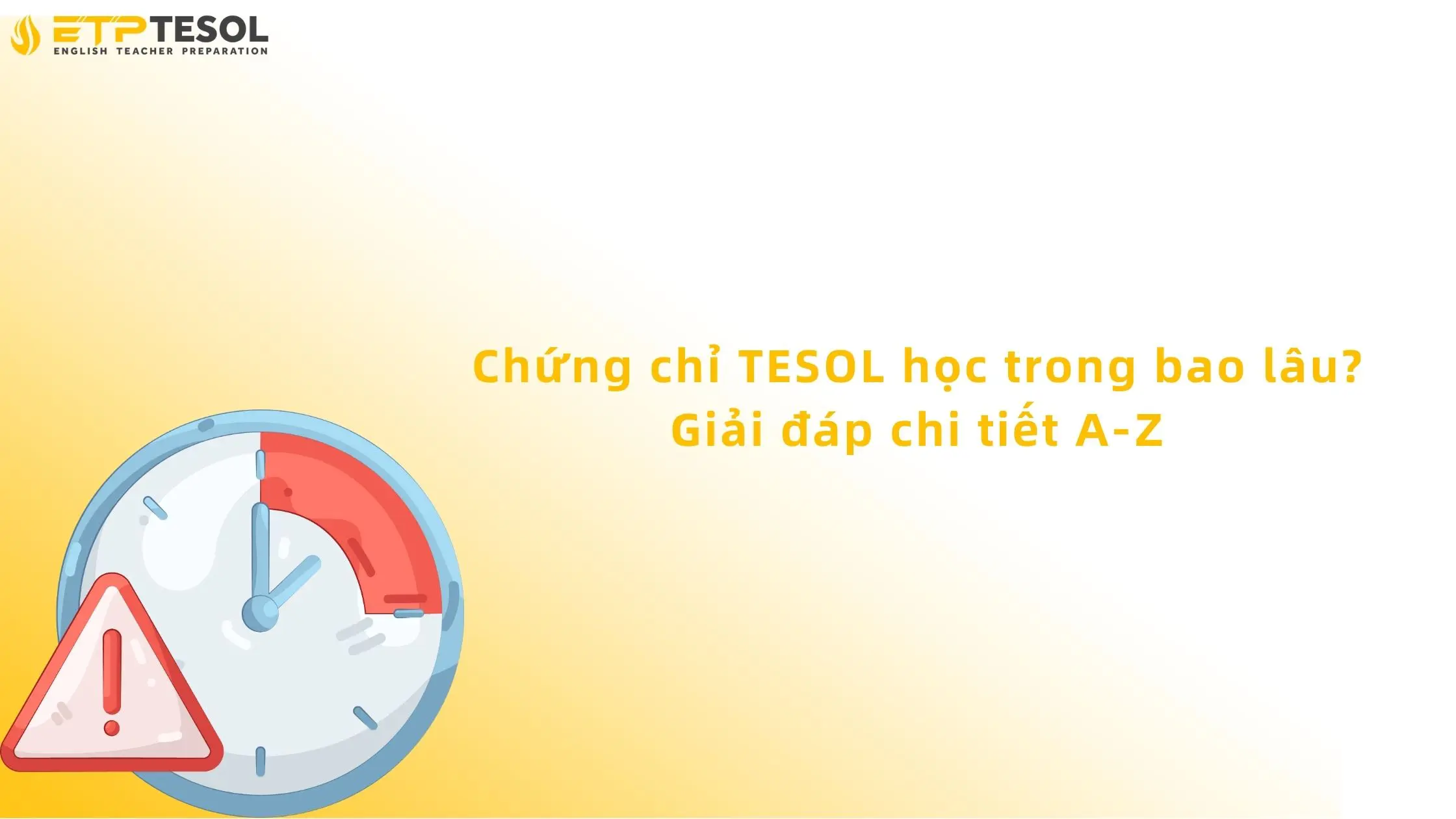 chứng chỉ tesol học trong bao lâu