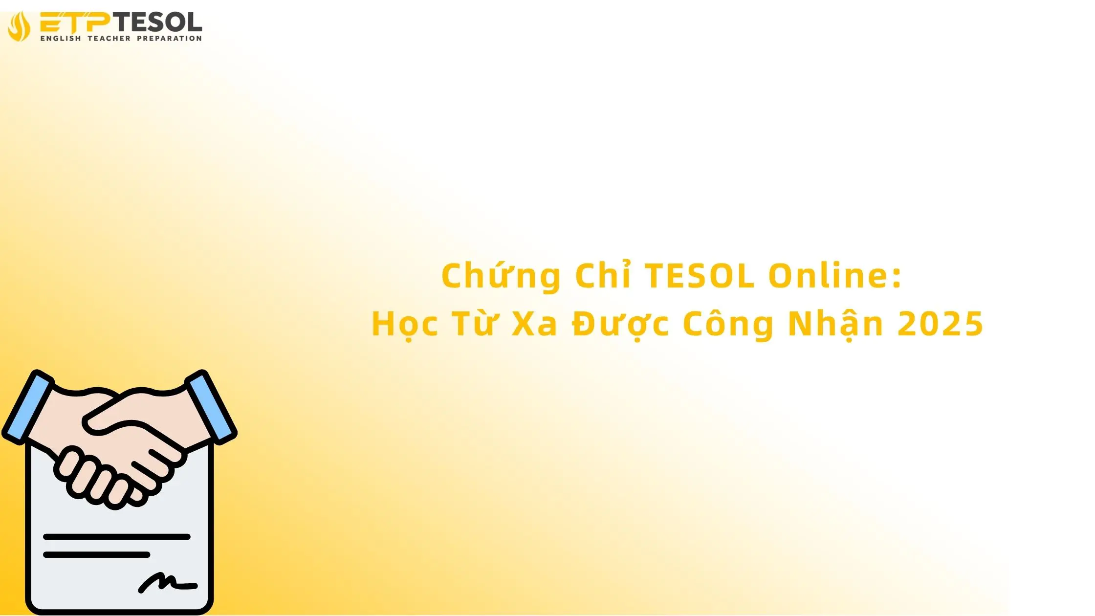chứng chỉ tesol online