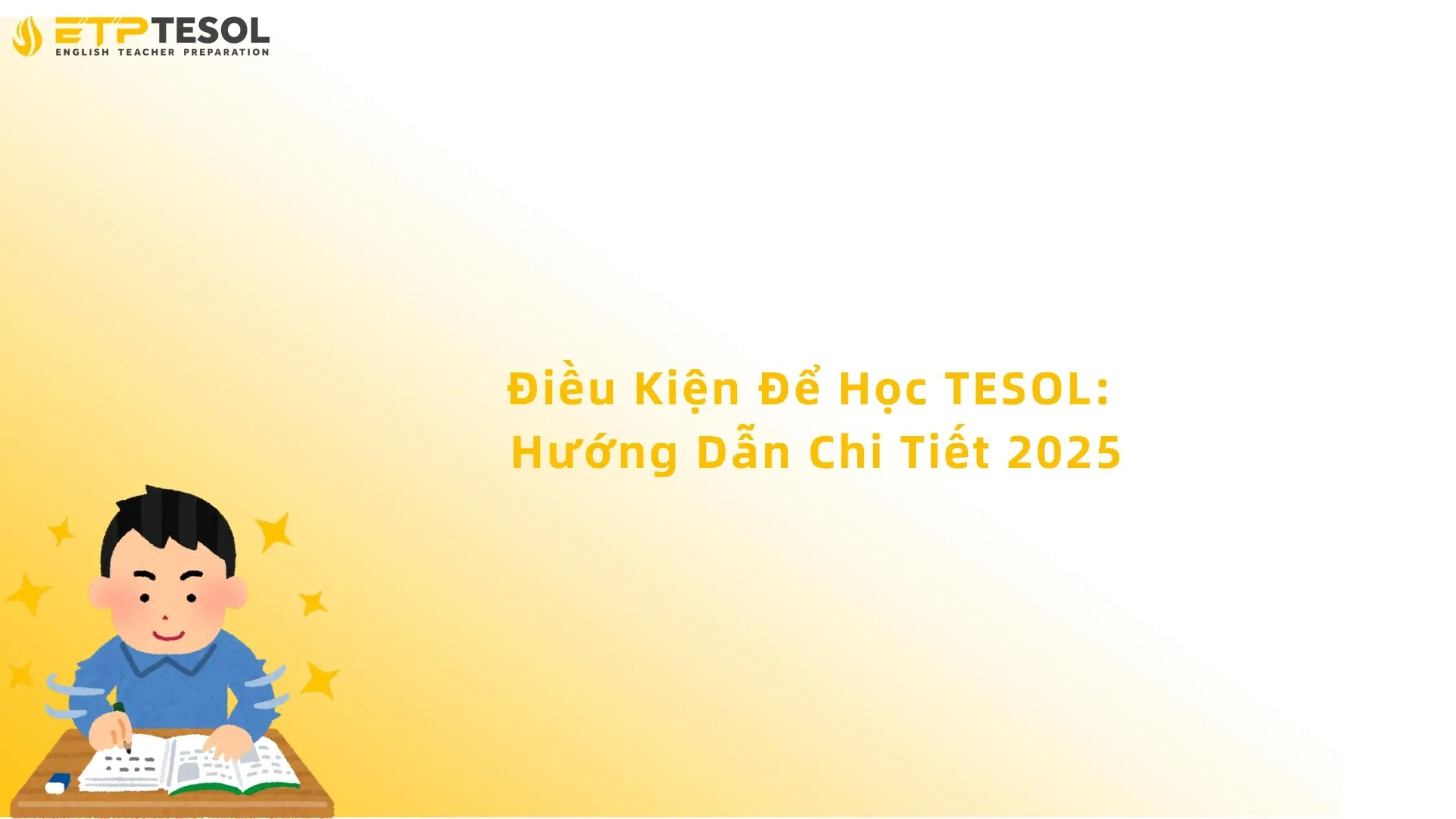 điều kiện để học tesol