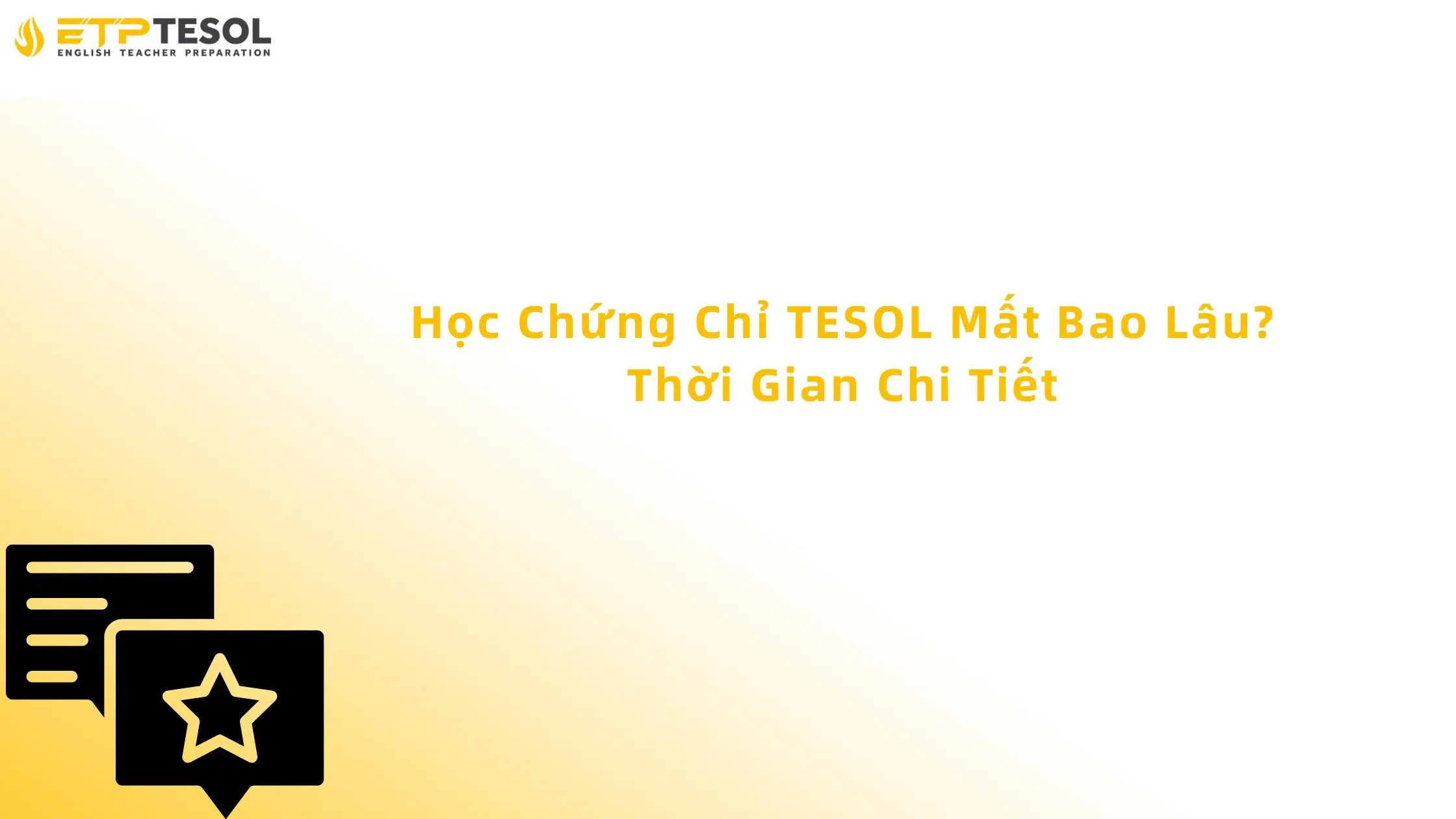 học chứng chỉ tesol mất bao lâu