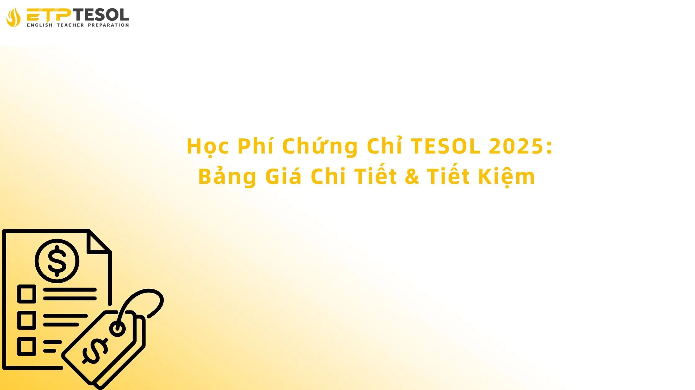 học phí chứng chỉ tesol