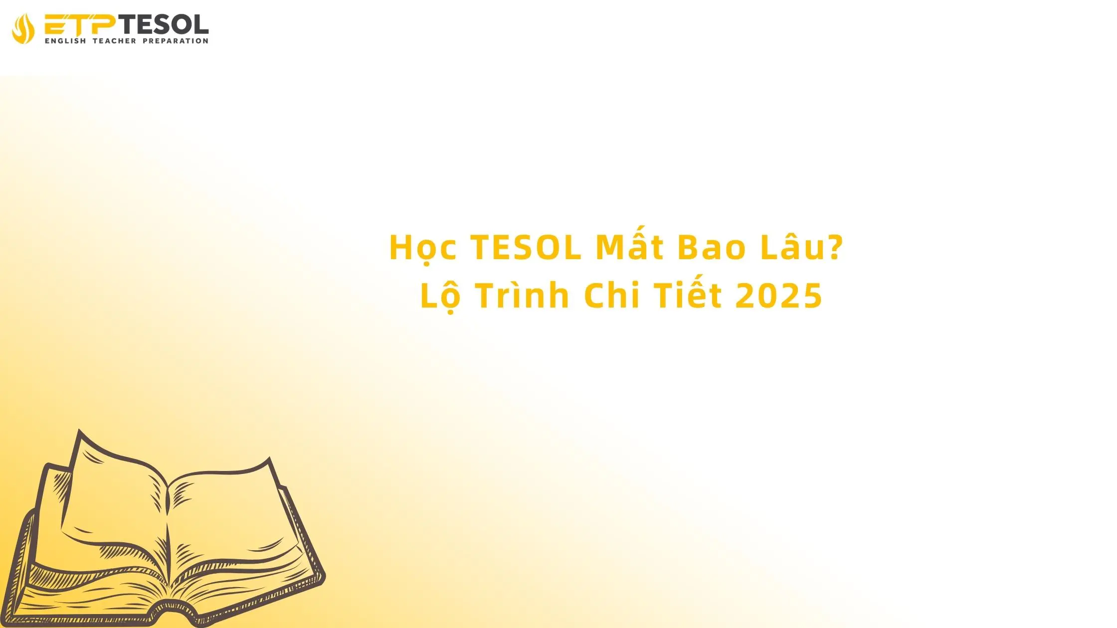 học tesol mất bao lâu