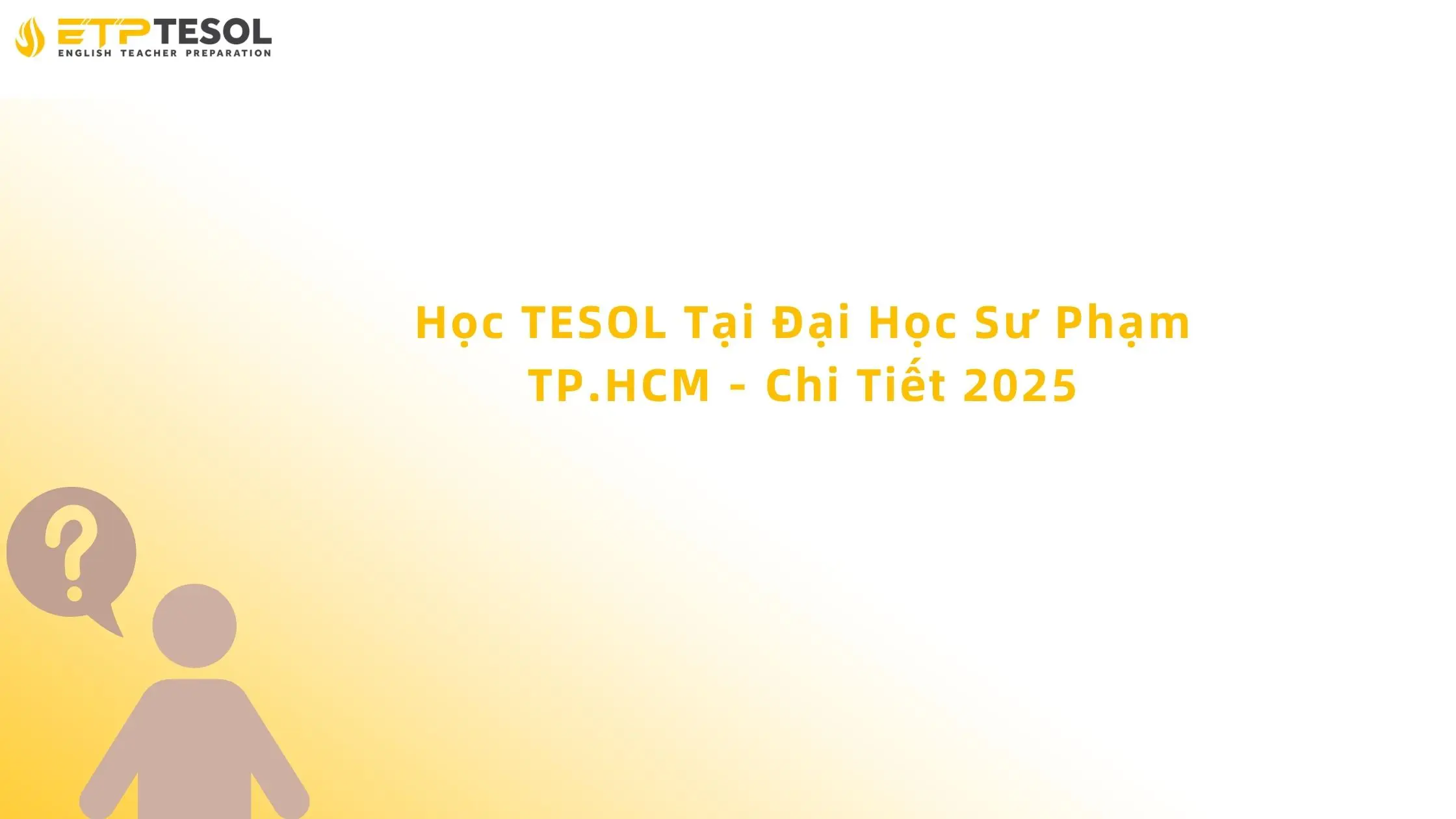 học tesol tại đại học sư phạm tp.hcm