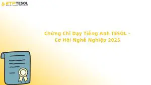 chứng chỉ dạy tiếng anh tesol