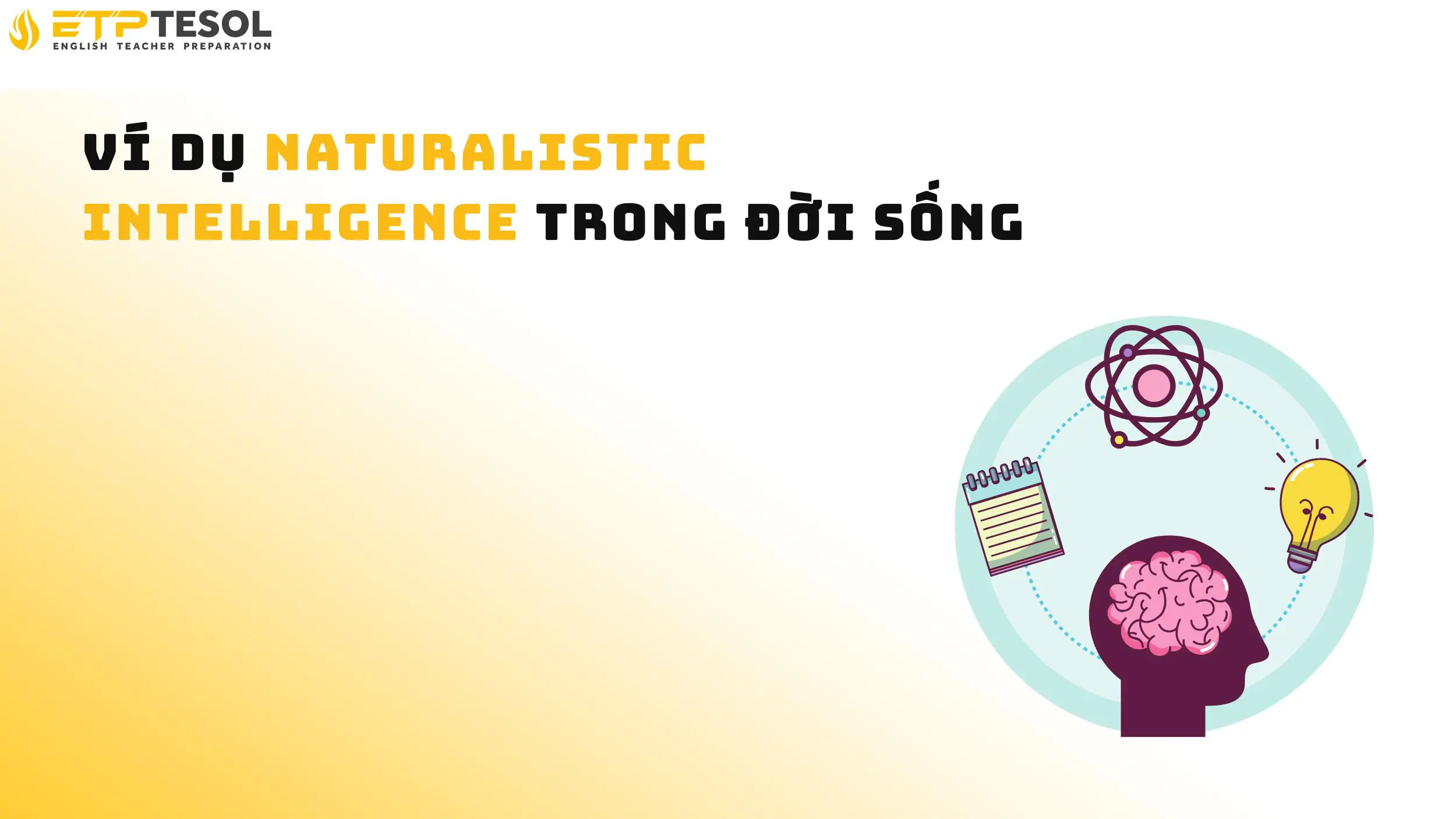 Khám phá ví dụ của naturalistic intelligence trong đời sống