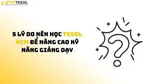 5 lý do nên học TESOL HCM để nâng cao kỹ năng giảng dạy