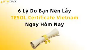 6 Lý Do Bạn Nên Lấy TESOL Certificate Vietnam Ngay Hôm Nay