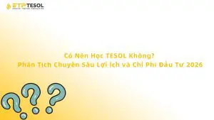 Có Nên Học TESOL Không? Phân Tích Chuyên Sâu Lợi Ích và Chi Phí Đầu Tư 2026