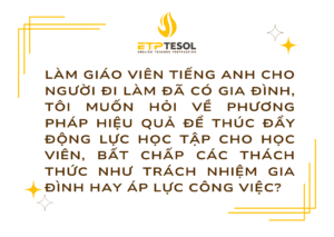 Động lực học TESOL