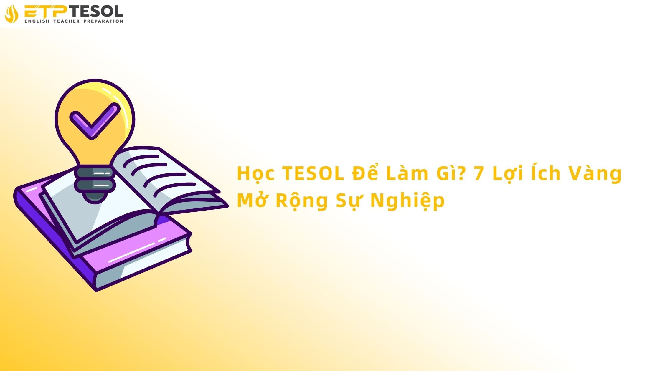 Học tesol để làm gì