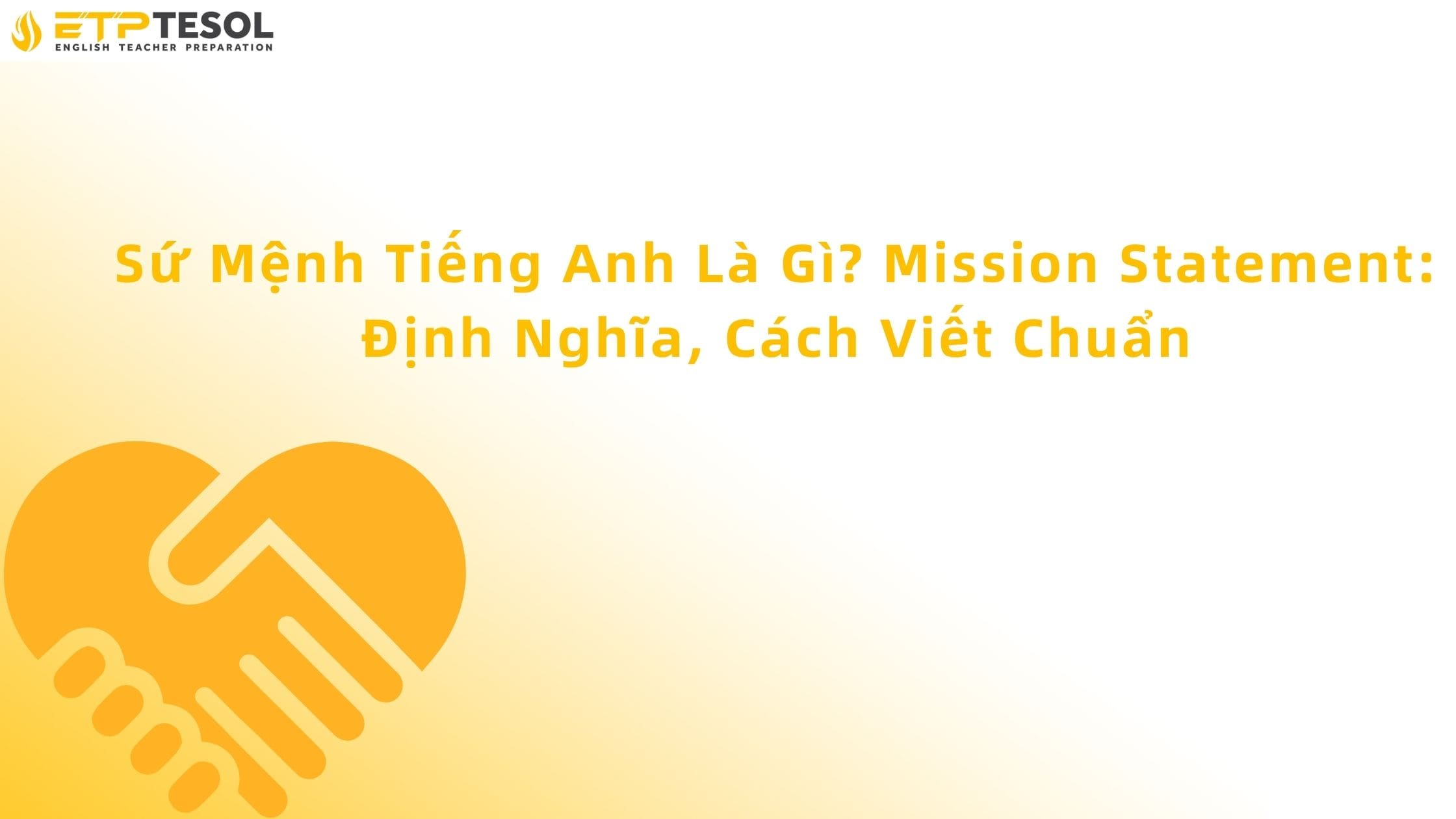 sứ mệnh tiếng anh