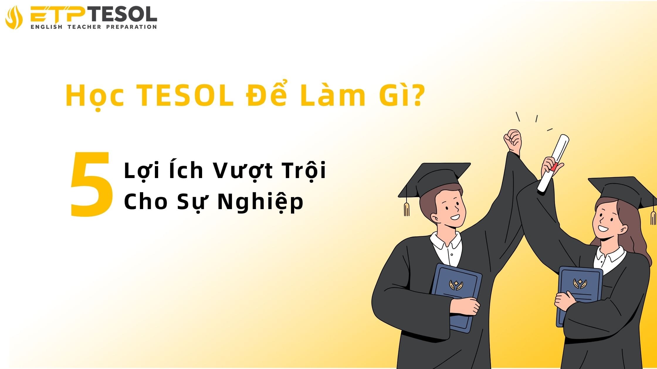 Học tesol để làm gì
