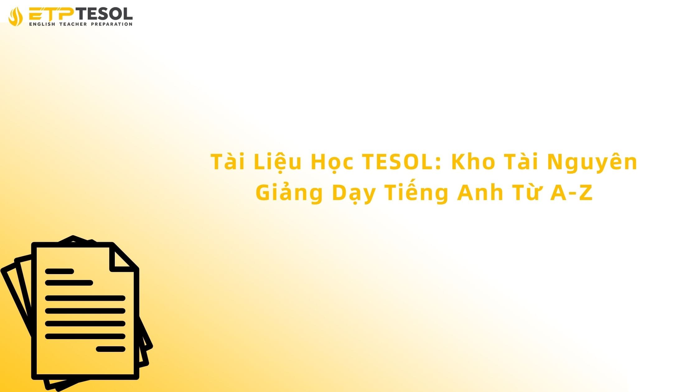 tài liệu học tesol