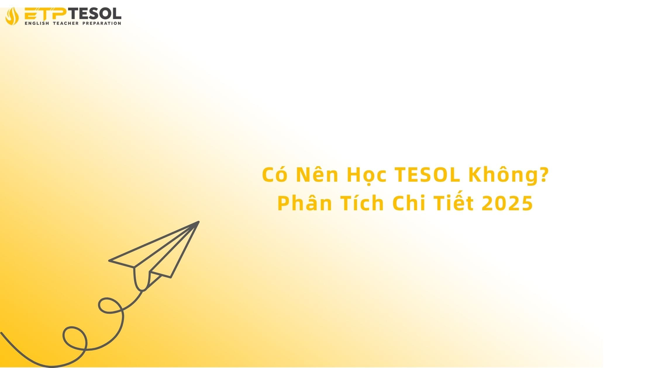 có nên học tesol không