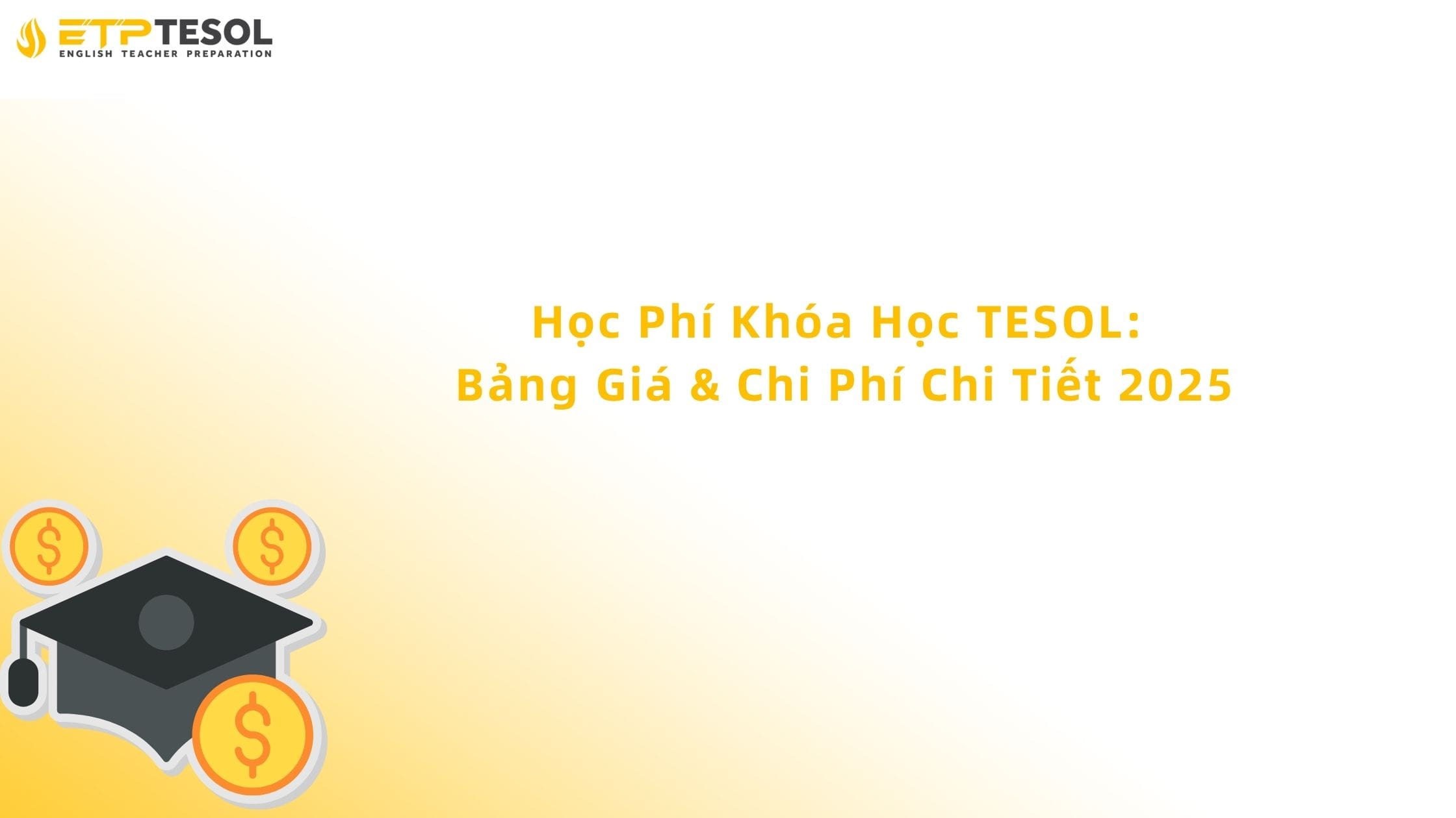 học phí khóa học tesol