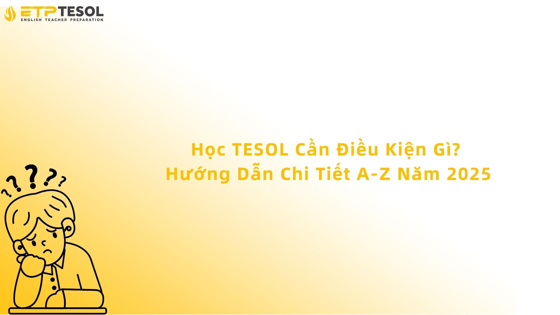 học tesol cần điều kiện gì
