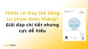 TESOL có thay thế bằng sư phạm được không? Giải đáp chi tiết nhưng cực dễ hiểu