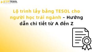 Lộ trình lấy bằng TESOL cho người học trái ngành – Hướng dẫn chi tiết từ A đến Z